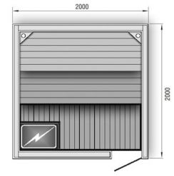 Сауна 2000x2000x2100 Вариант 2