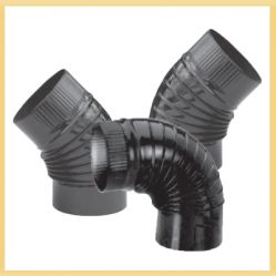 Эмалированные дымоходы.