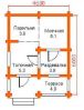 проект сауны, бани кв м =23